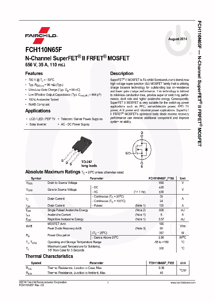 FCH110N65F_8086424.PDF Datasheet