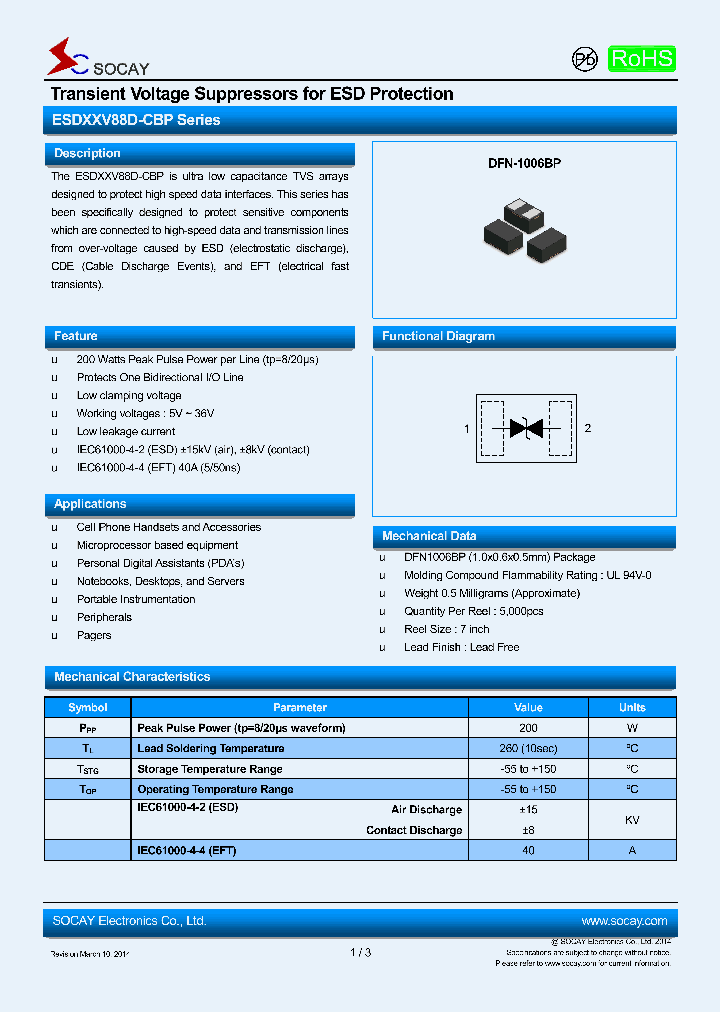 ESD05V88D-CBP_8087286.PDF Datasheet