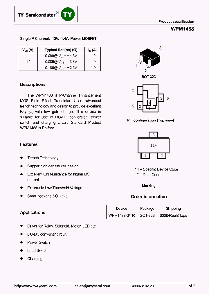 WPM1488-3TR_8087839.PDF Datasheet