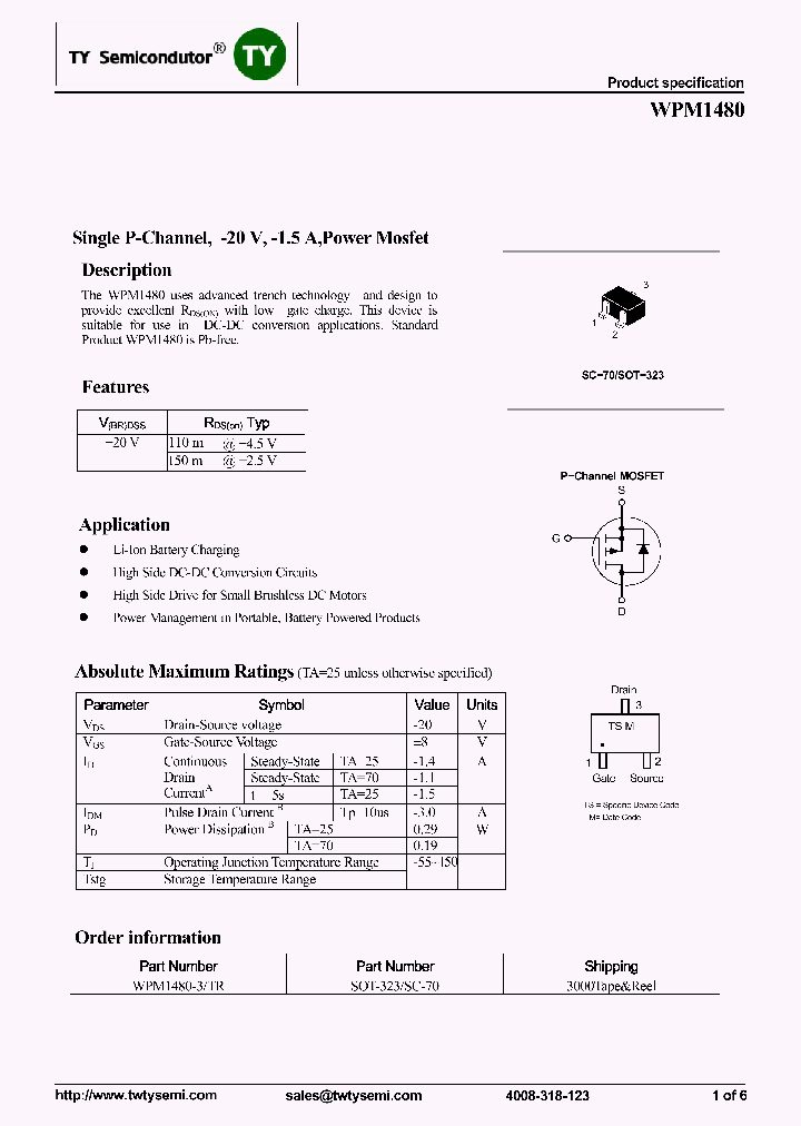 WPM1480-3TR_8087832.PDF Datasheet