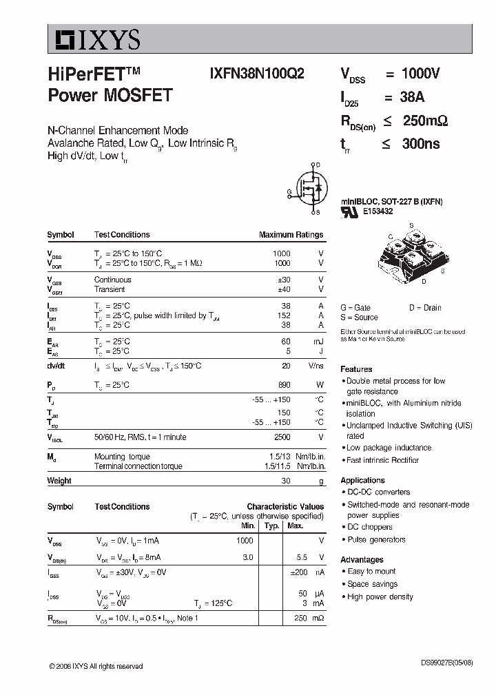 IXFN38N100Q2-08_8088425.PDF Datasheet