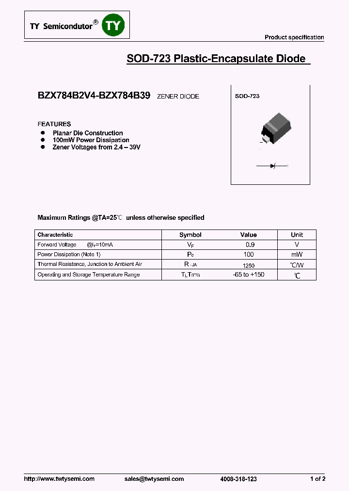 BZX784B10-1_8088659.PDF Datasheet