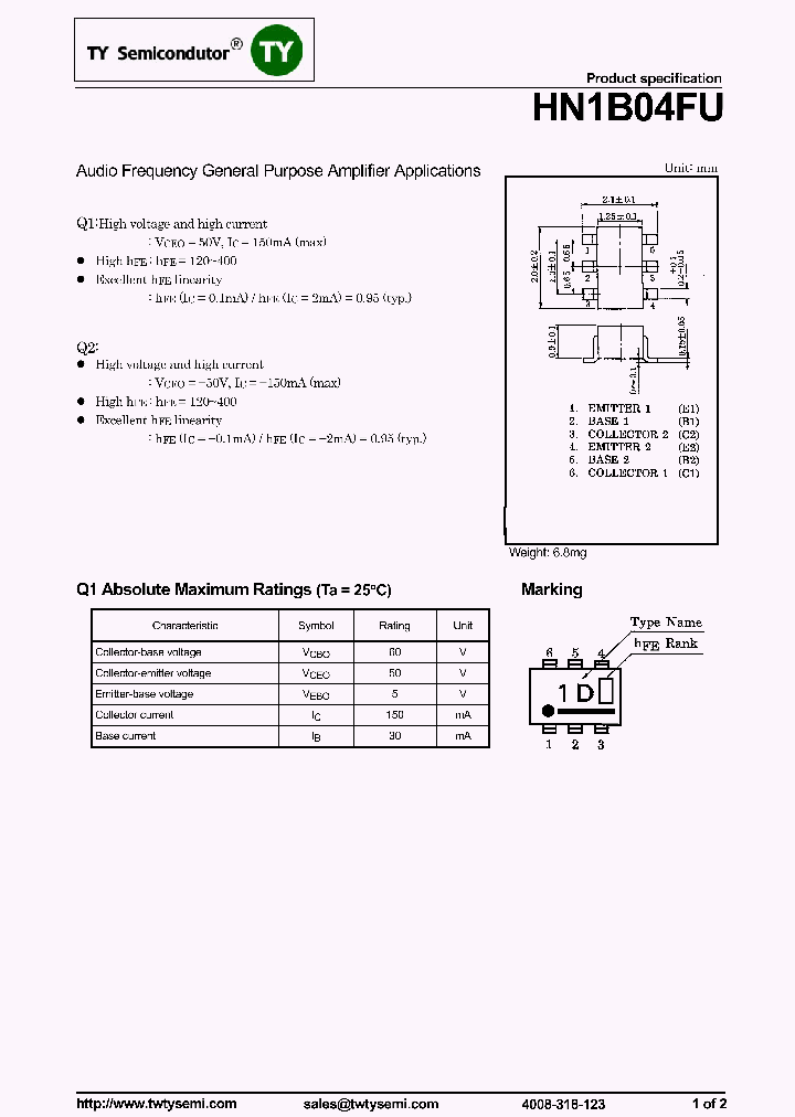 HN1B04FU_8089389.PDF Datasheet