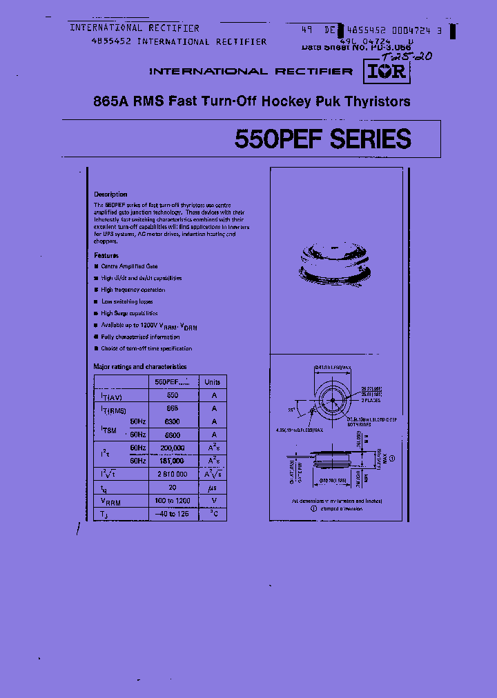 550PEF60_8091865.PDF Datasheet