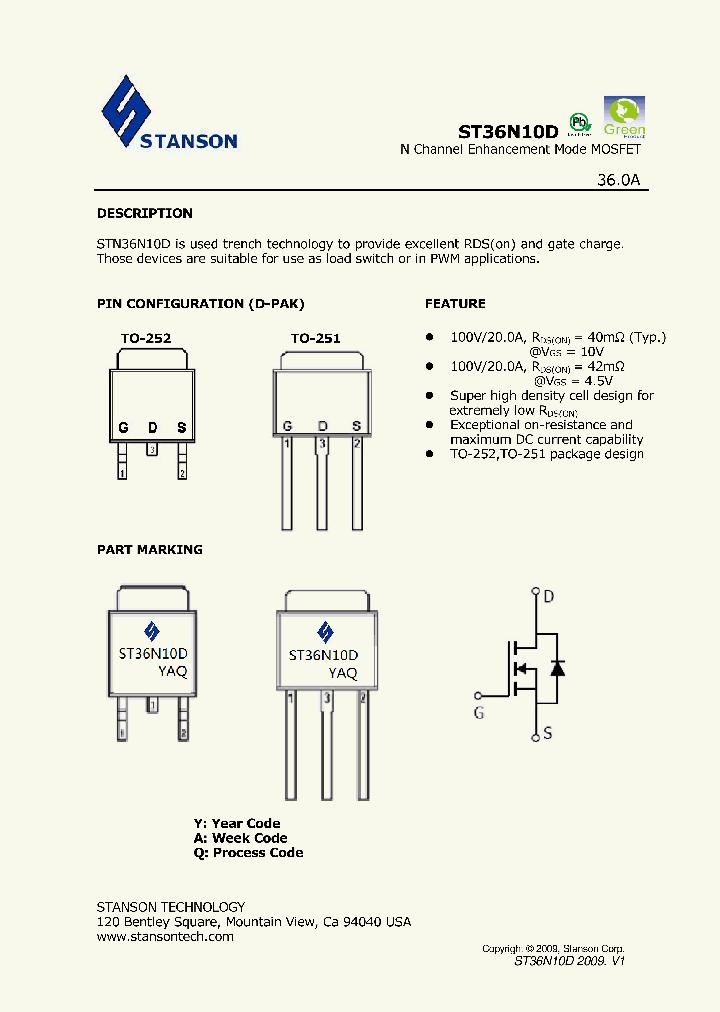 ST36N10D_8092563.PDF Datasheet