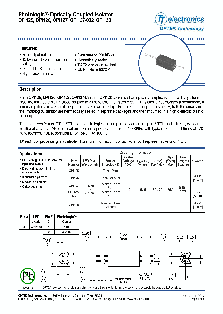 OPI125_8093200.PDF Datasheet
