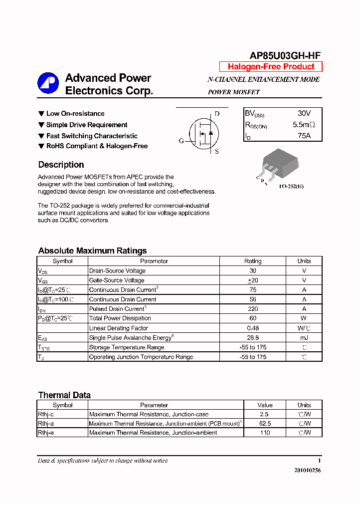 AP85U03GH-HF-14_8094421.PDF Datasheet
