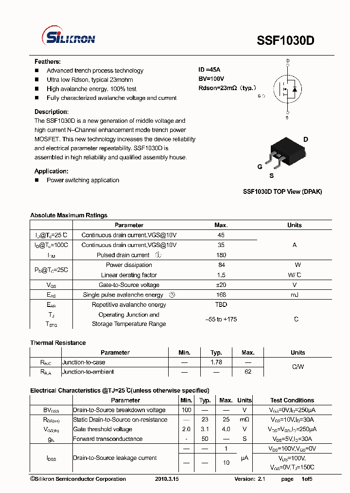 SSF1030D_8095561.PDF Datasheet