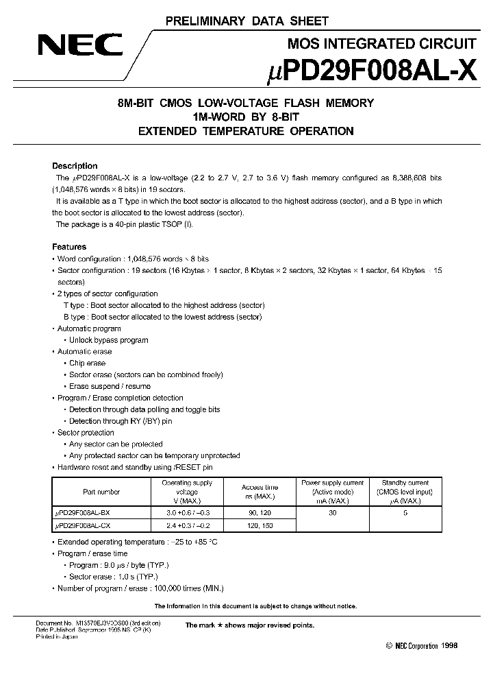 UPD29F008ALGZ-B12BX-LJH_8095924.PDF Datasheet