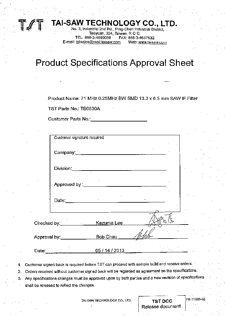 TB0630A_8099119.PDF Datasheet