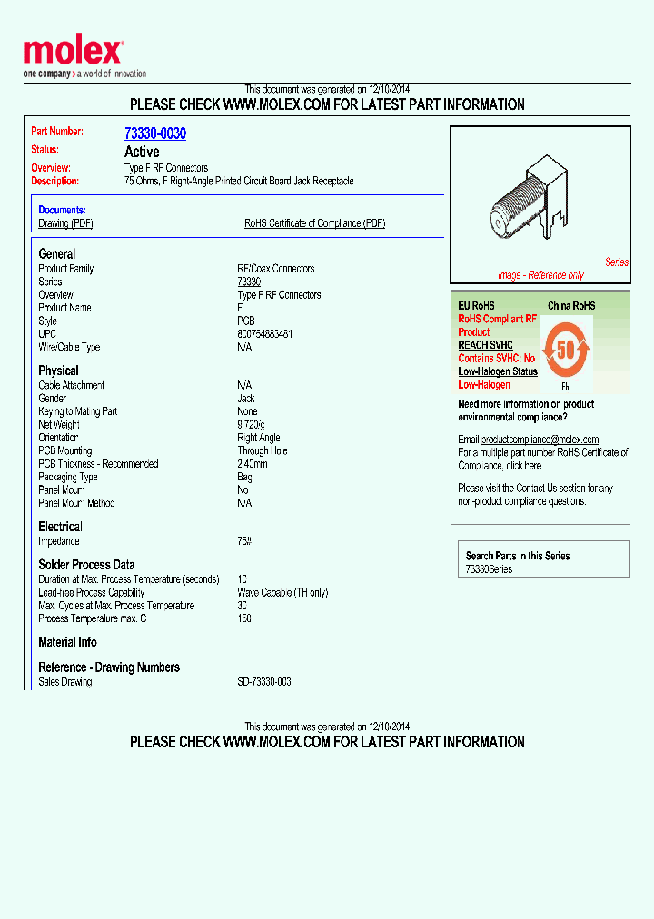73330-0030_8101580.PDF Datasheet
