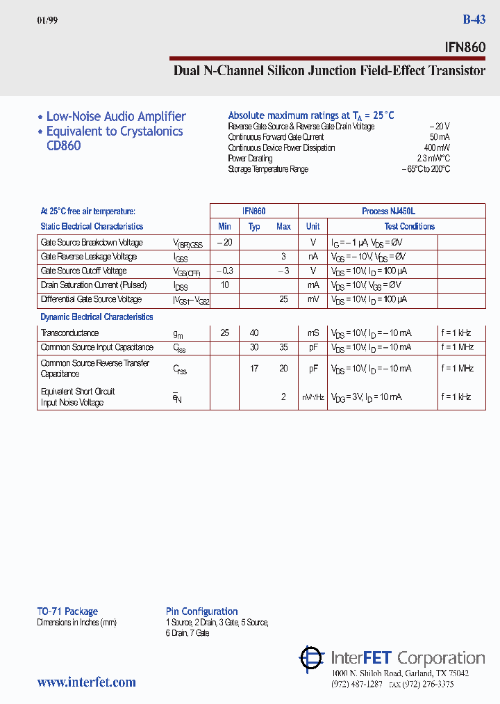 IFN860_8102252.PDF Datasheet