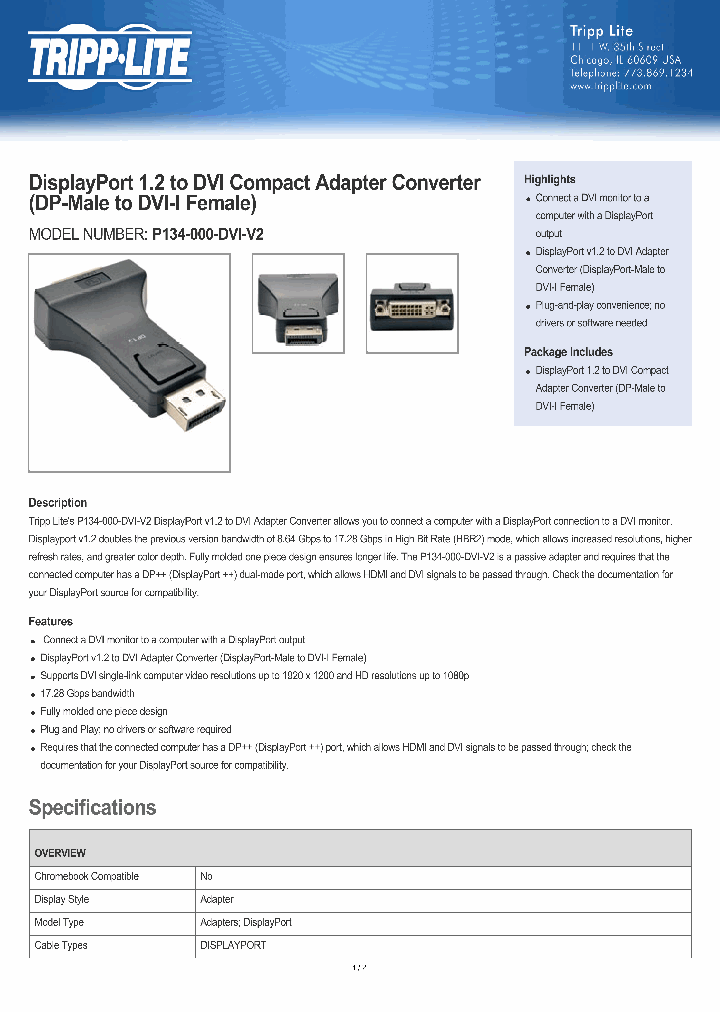 P134000DVIV2_8102184.PDF Datasheet