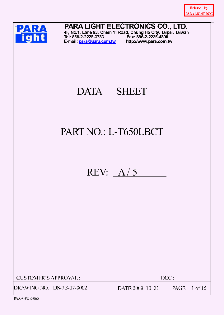 L-T650LBCT_8103126.PDF Datasheet