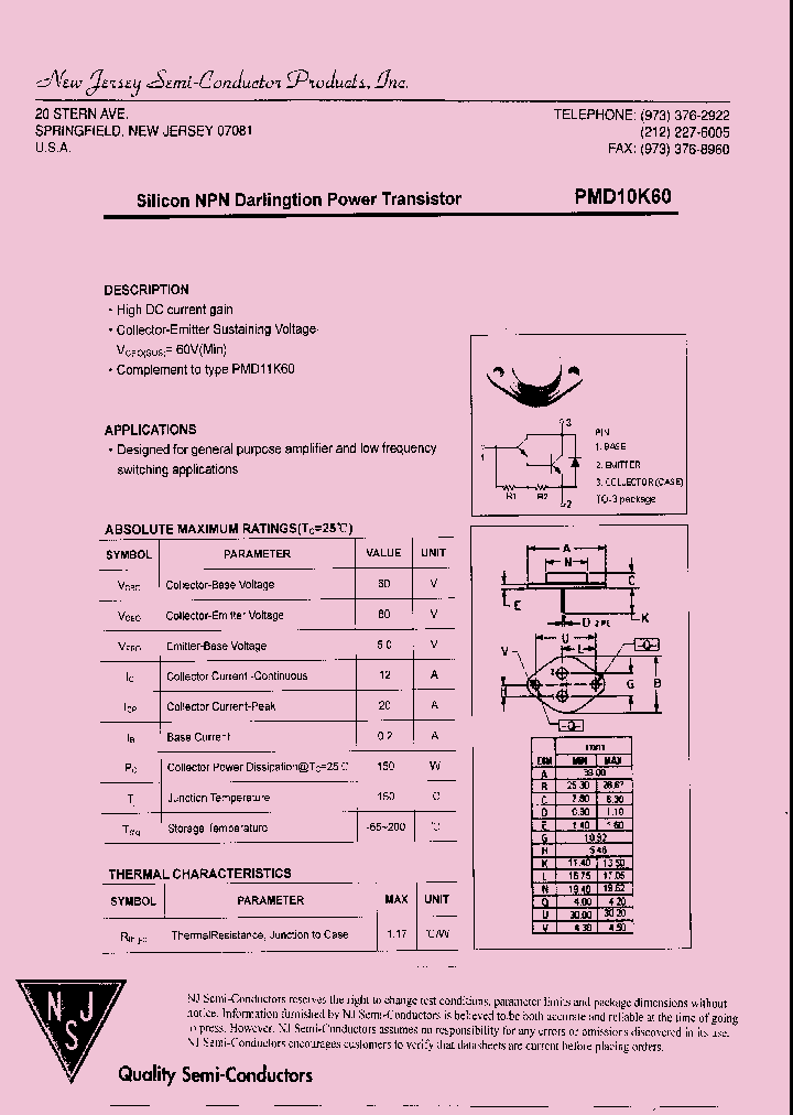 PMD10K60_8103507.PDF Datasheet