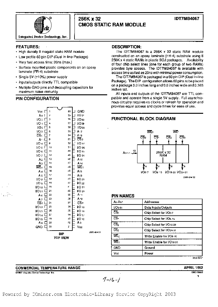 IDT7MB4067S25P_8105062.PDF Datasheet