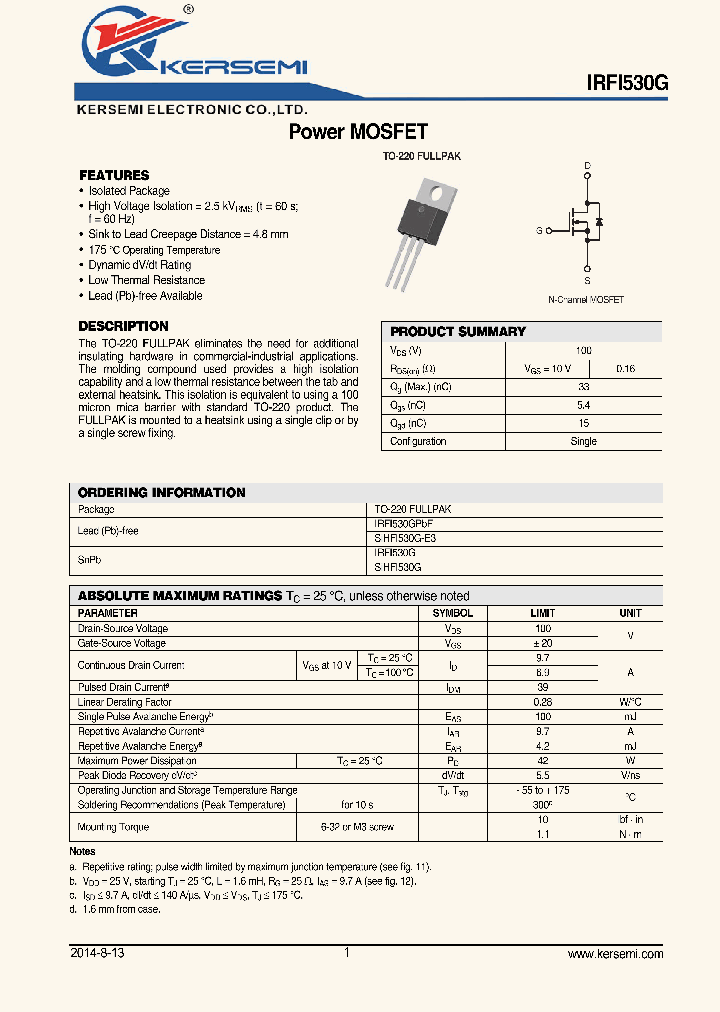 IRFI530G_8106550.PDF Datasheet