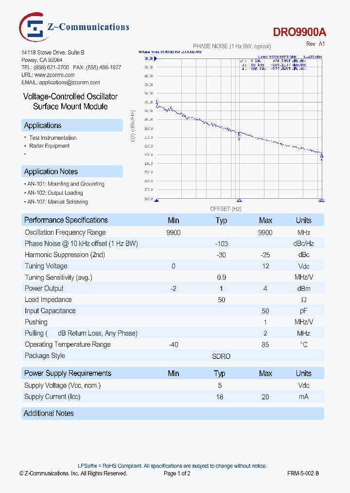 DRO9900A_8106823.PDF Datasheet
