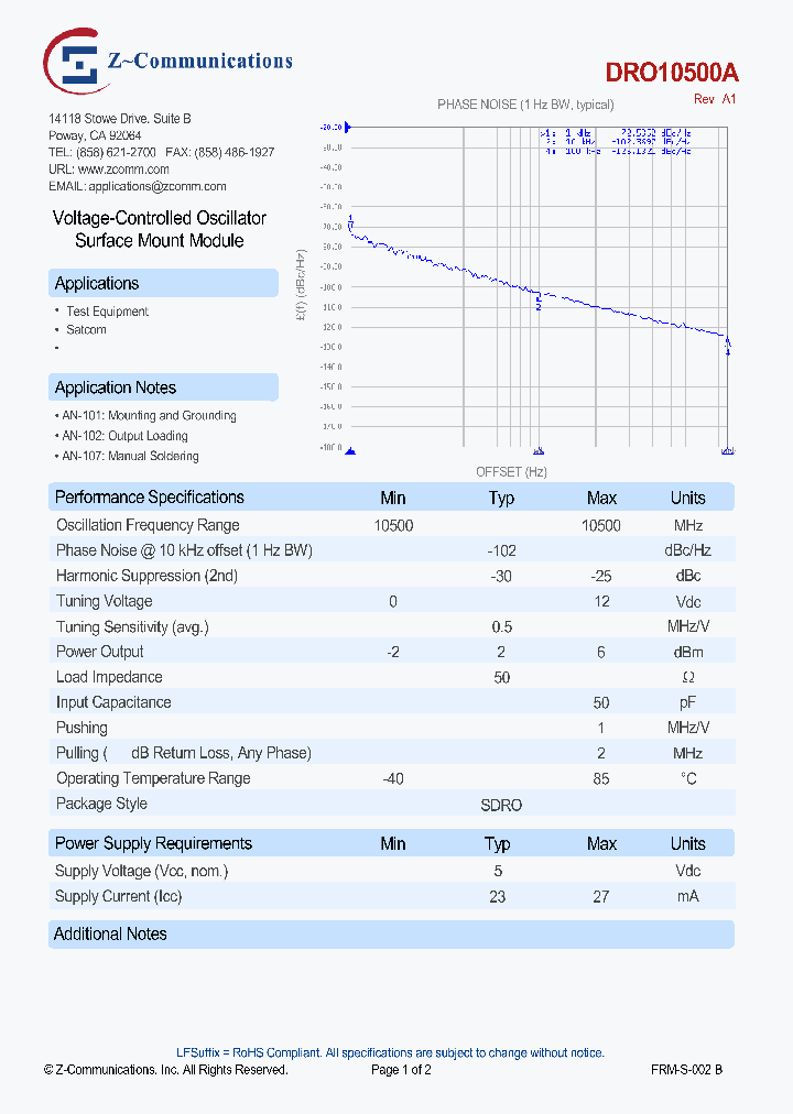 DRO10500A_8106804.PDF Datasheet