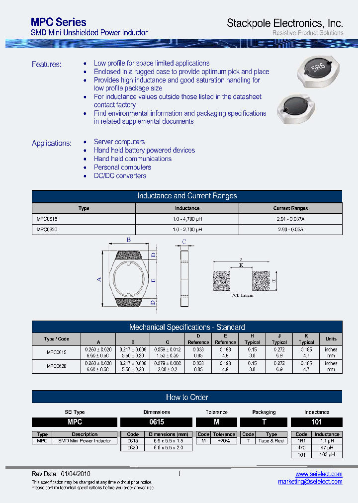 MPC0615MT120_8107300.PDF Datasheet