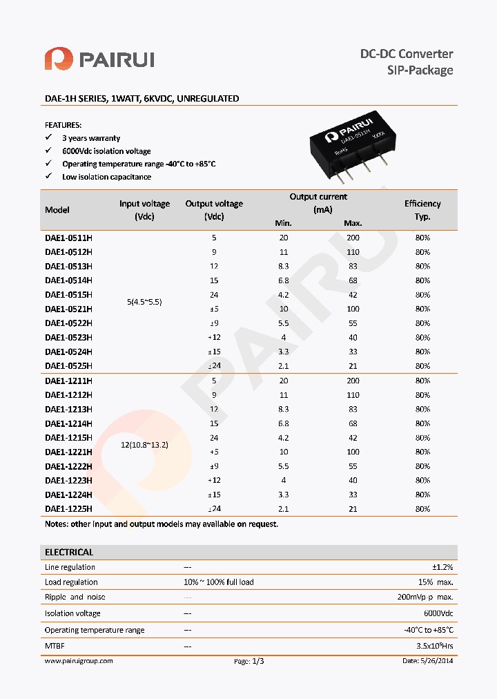 DAE1-0511H_8108240.PDF Datasheet