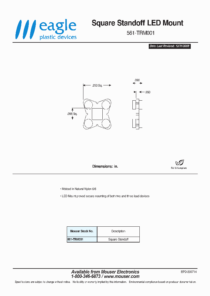 561-TRM001_8110968.PDF Datasheet