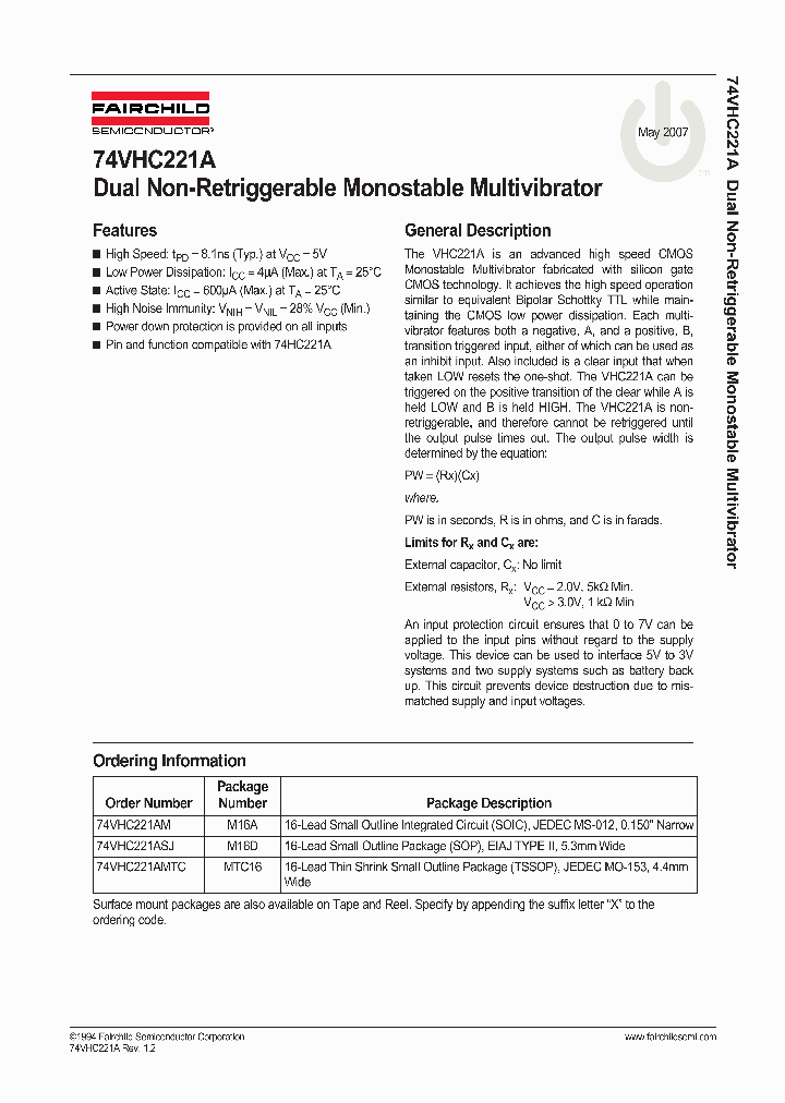 74VHC221AMTC-07_8112178.PDF Datasheet