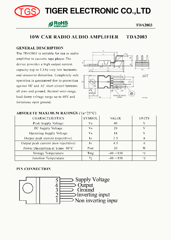 TDA2003_8113424.PDF Datasheet