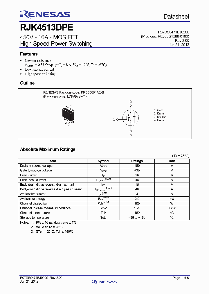 RJK4513DPE_8114968.PDF Datasheet