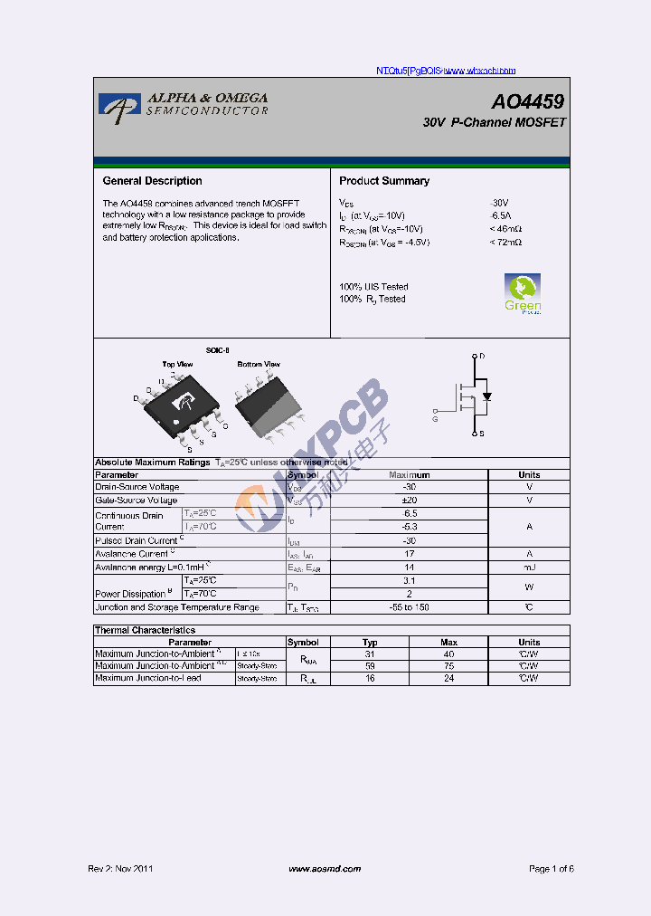 AO4459_8115244.PDF Datasheet