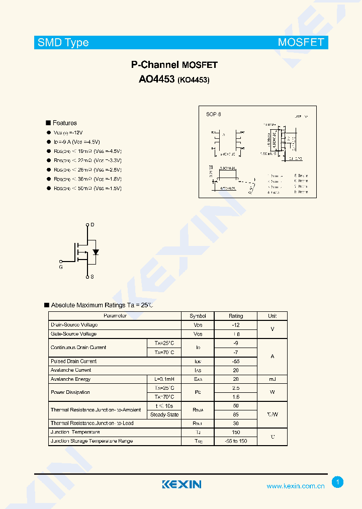 AO4453_8115233.PDF Datasheet