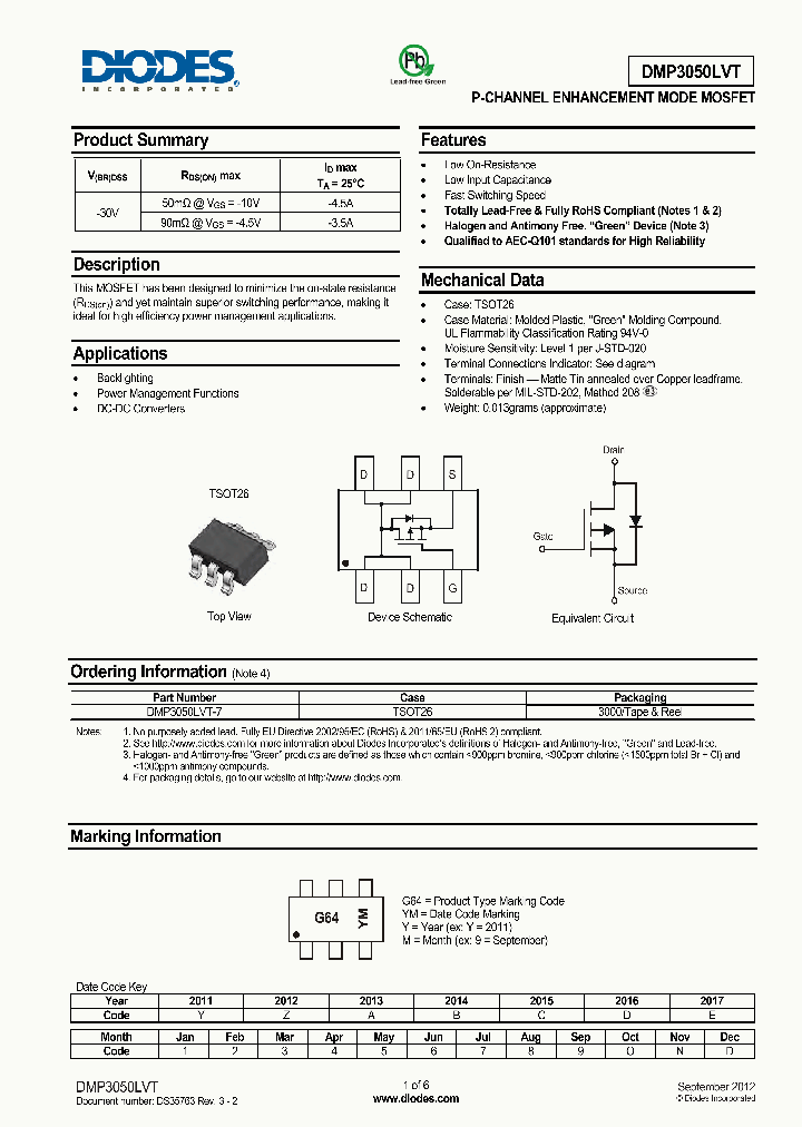 DMP3050LVT_8118398.PDF Datasheet