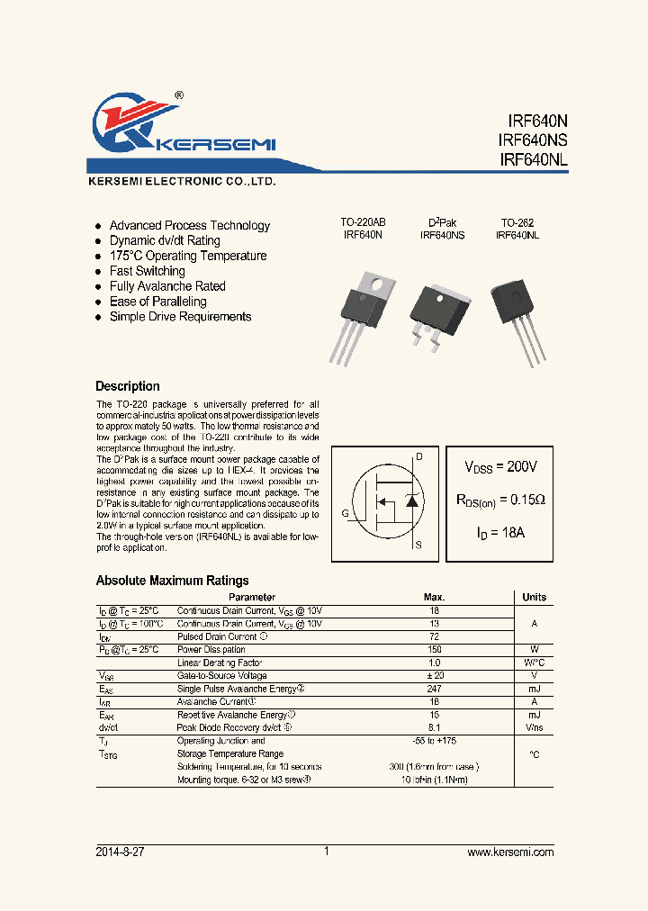 IRF640NL_8118097.PDF Datasheet
