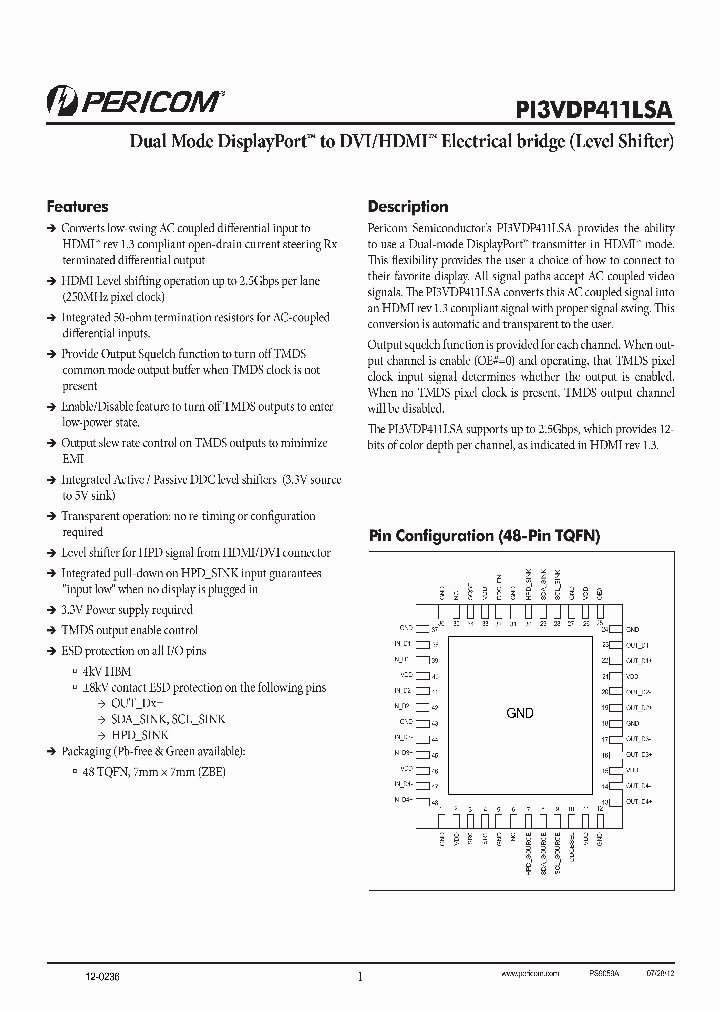PI3VDP411LSA_8118702.PDF Datasheet