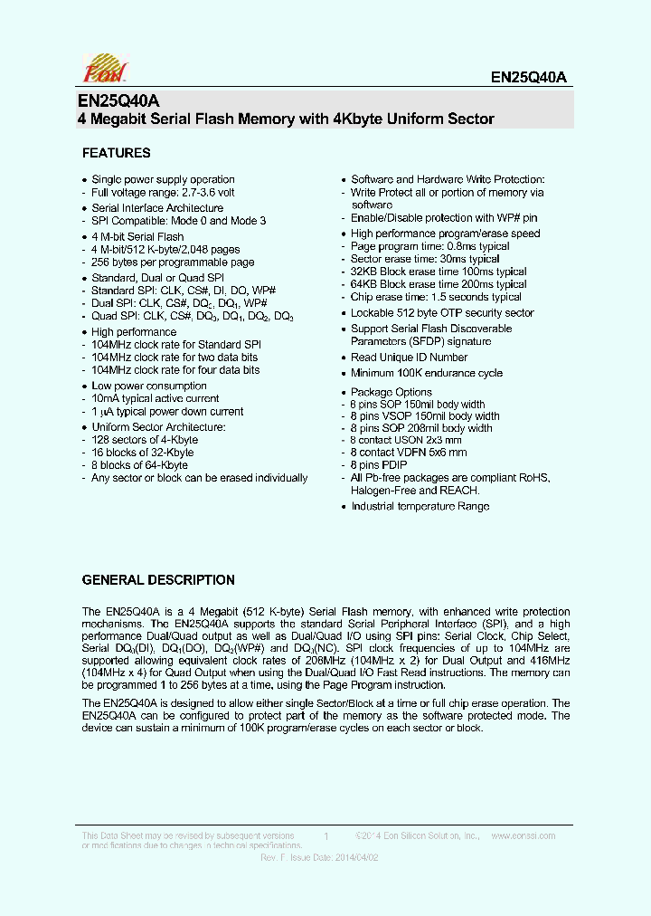 EN25Q40A_8118852.PDF Datasheet