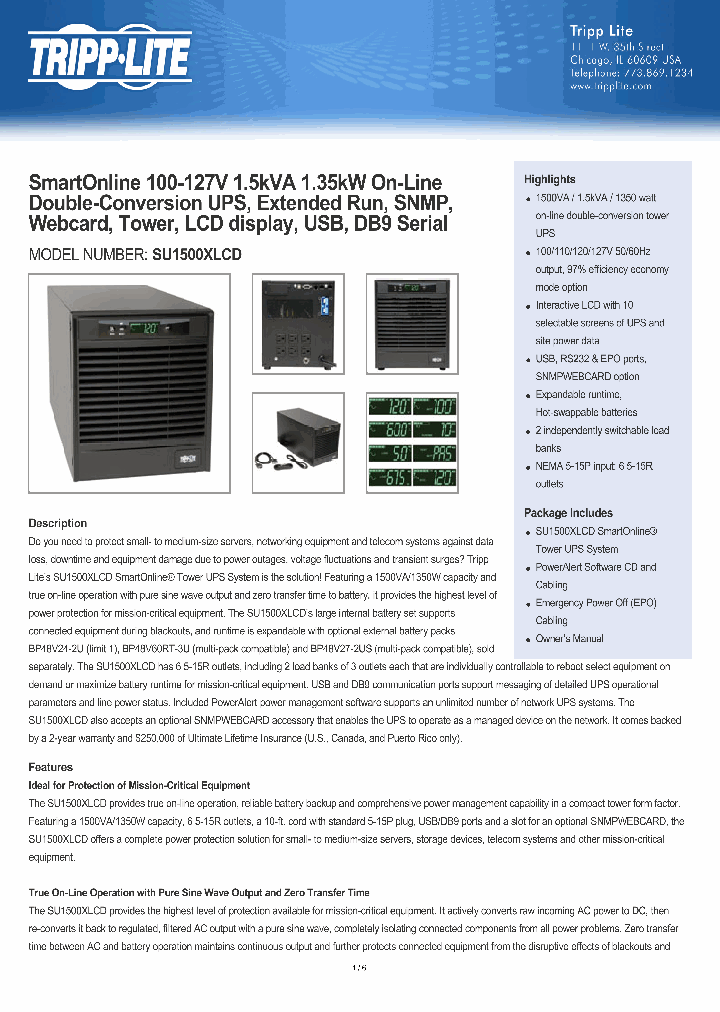 SU1500XLCD_8119274.PDF Datasheet