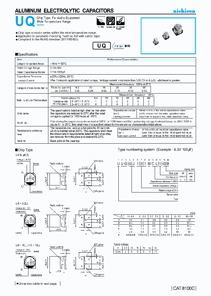 UUQ0J101MCL1GB_8120466.PDF Datasheet