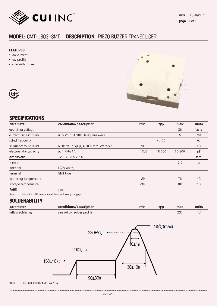 CMT-1303-SMT_8121885.PDF Datasheet