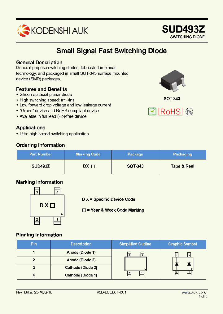 SUD493Z_8123868.PDF Datasheet