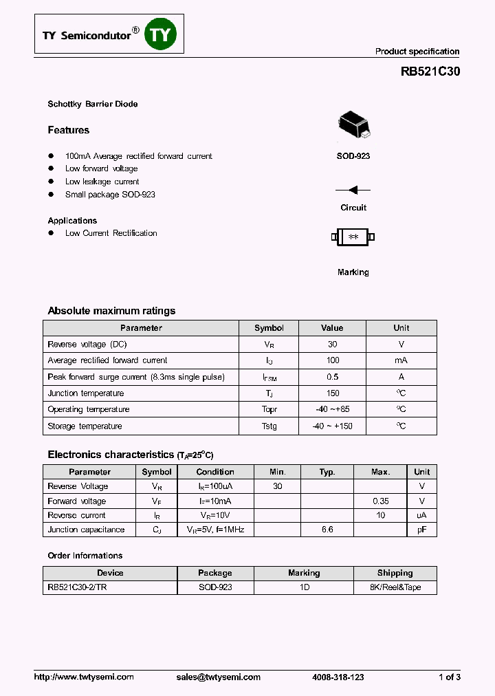 RB521C30_8124279.PDF Datasheet