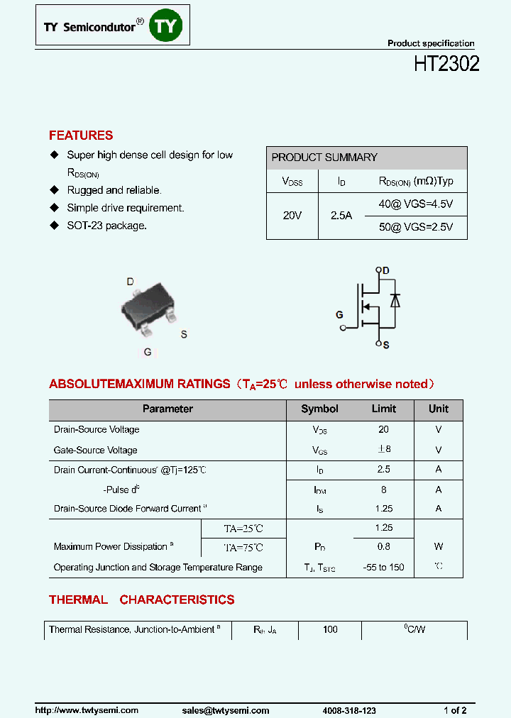 HT2302_8124367.PDF Datasheet