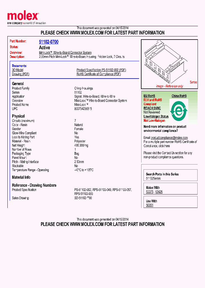 51102-0700_8124770.PDF Datasheet