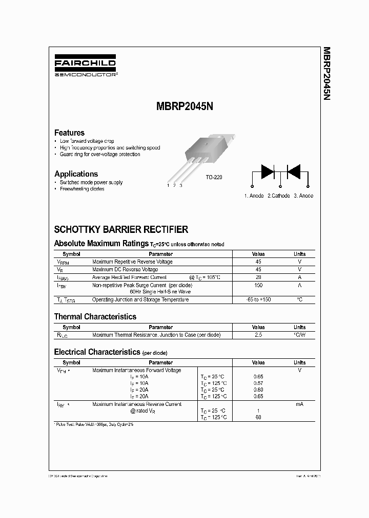 MBRP2045N_8125330.PDF Datasheet