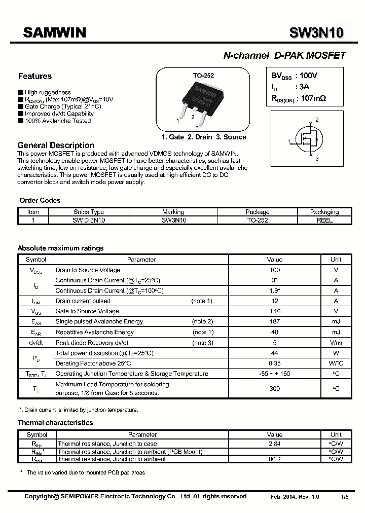 SW3N10_8125604.PDF Datasheet