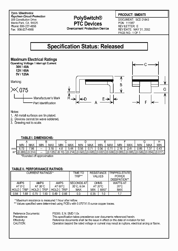 SMD075_8126780.PDF Datasheet