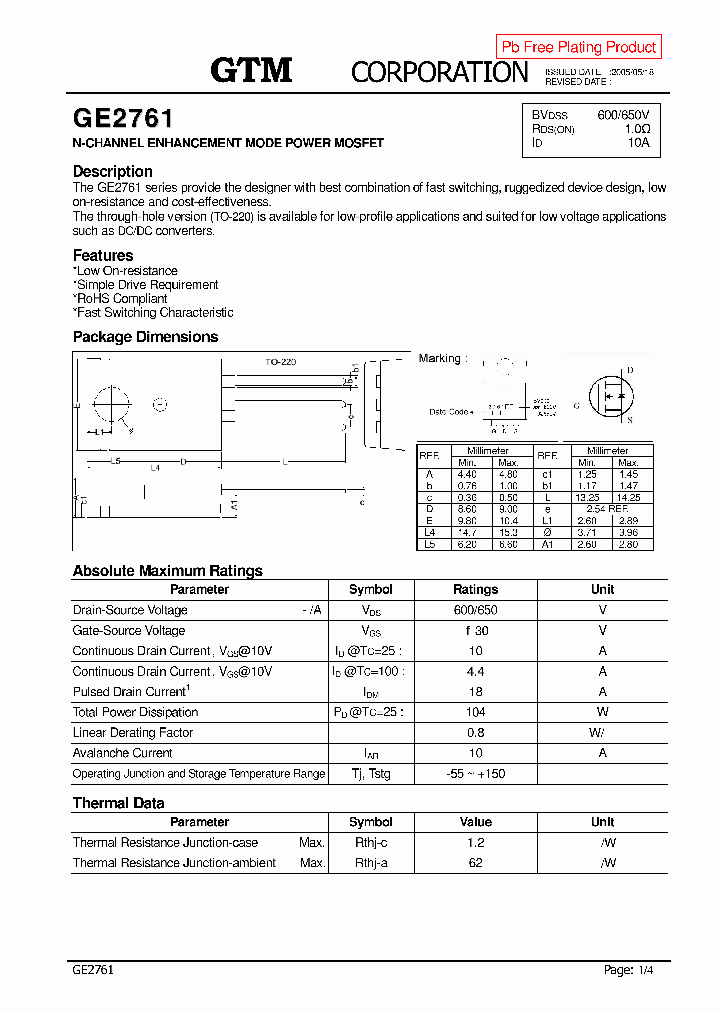 GE2761_8127449.PDF Datasheet