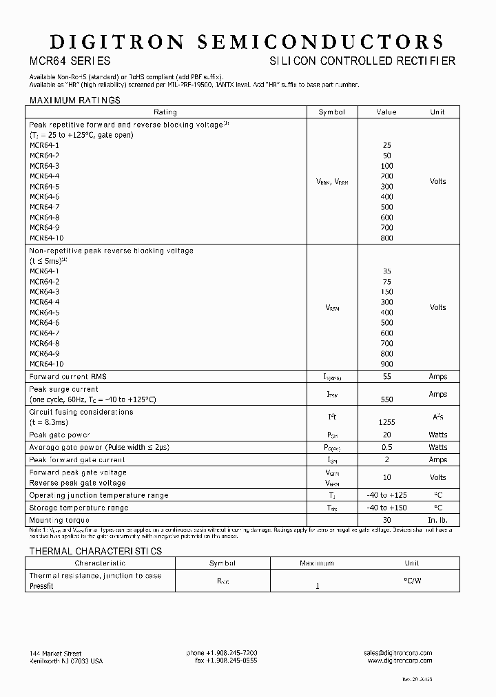 MCR64_8128300.PDF Datasheet