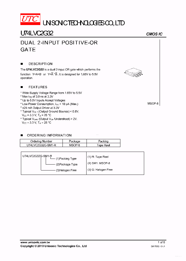 U74LVC2G32_7822611.PDF Datasheet