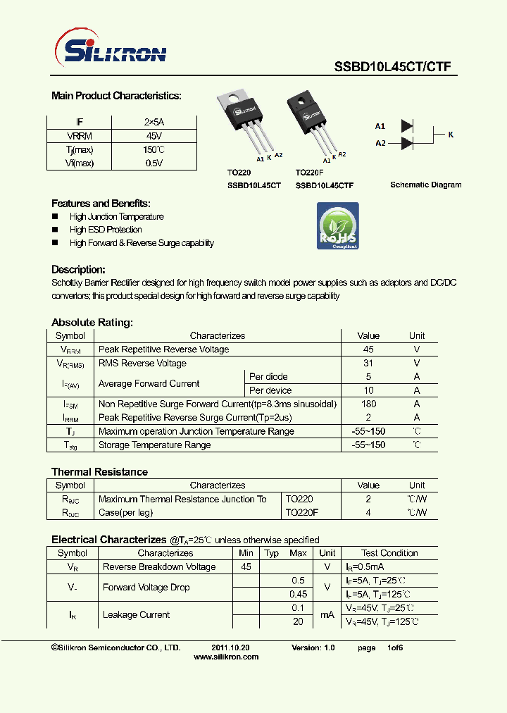 SSBD10L45CT_8130137.PDF Datasheet