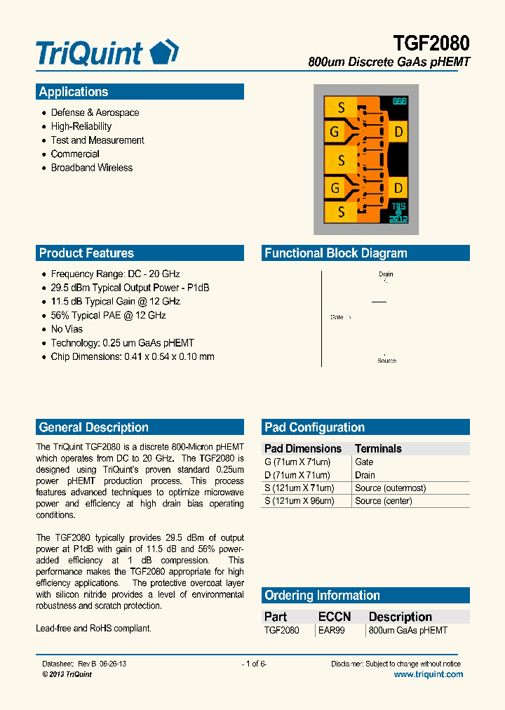 TGF2080_8130693.PDF Datasheet